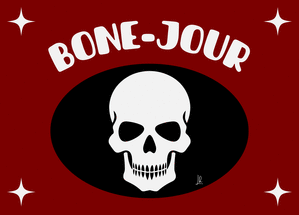 Bone-Jour : Crâne Amusant pour Halloween
